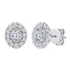 BOUCLES D'OREILLES CAPRICE DIAMANT TAILLE OVALE