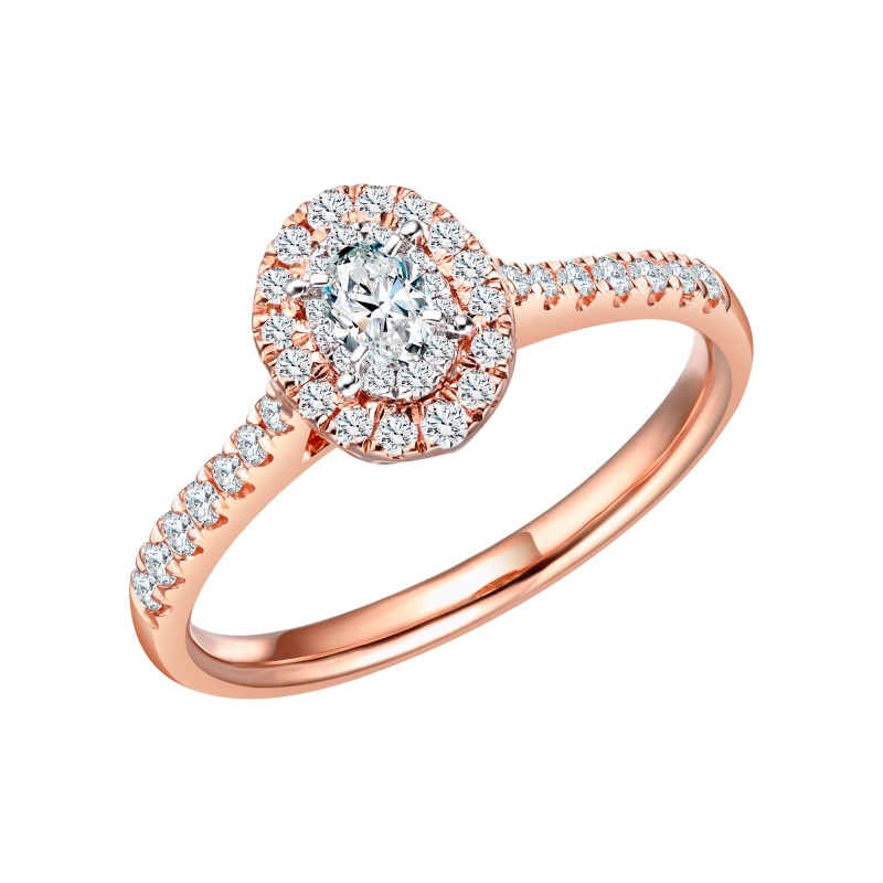 BAGUE CAPRICE DIAMANT TAILLE OVALE