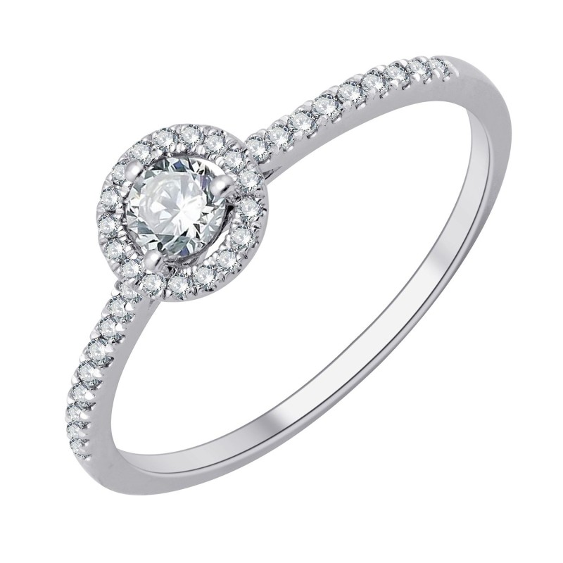 SOLITAIRE ACCOMPAGNÉ IZIA 0.30 CTS