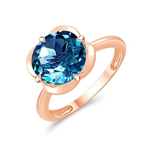 BAGUE KALISTA TOPAZE BLUE LONDON