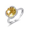 BAGUE KALISTA  CITRINE ET DIAMANT