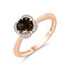 BAGUE LITTLE KALISTA QUARTZ FUMÉ ET DIAMANT