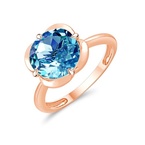 BAGUE KALISTA TOPAZE SWISS BLUE