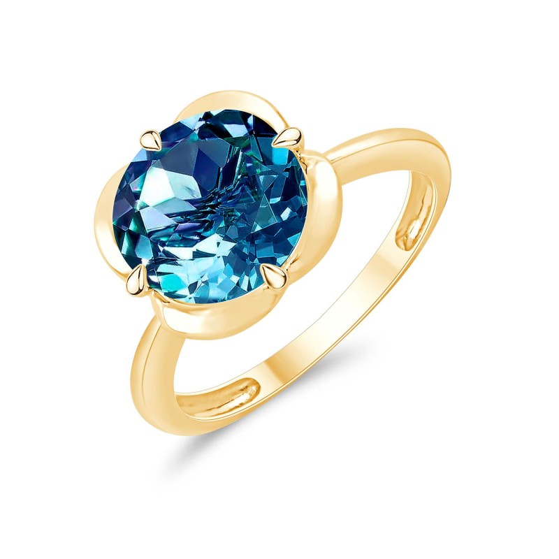 BAGUE KALISTA TOPAZE BLUE LONDON