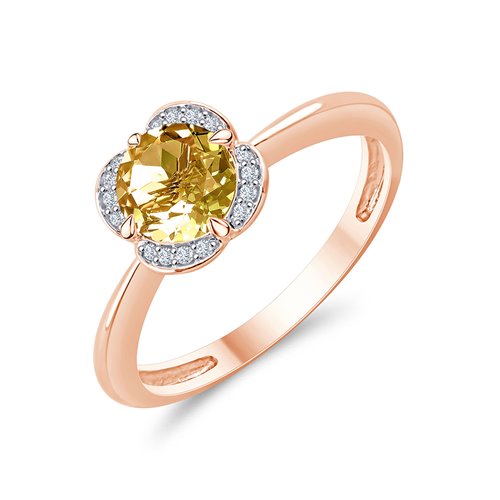 BAGUE LITTLE KALISTA CITRINE ET DIAMANT
