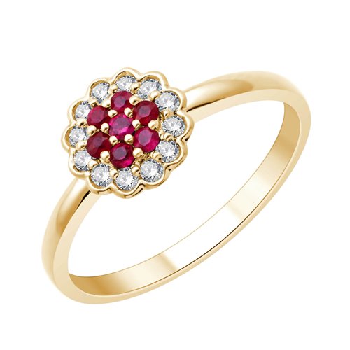 Bague Flore Rubis