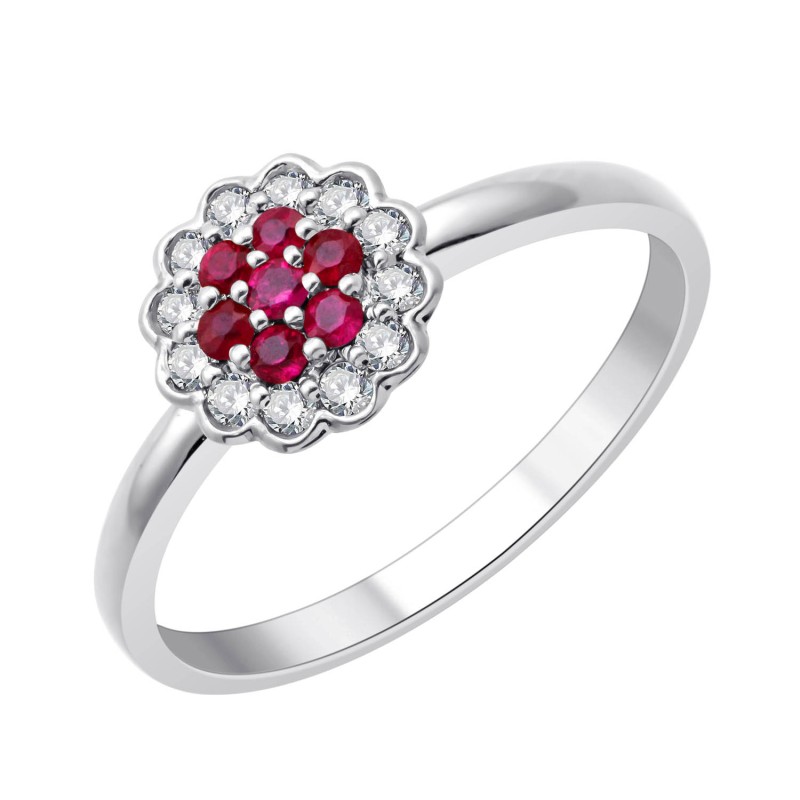 Bague Flore Rubis
