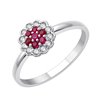 Bague Flore Rubis
