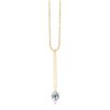 Collier diamant poire 3 griffes – 0
