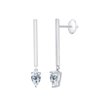Boucles d'oreilles diamant poire 0.60 ct