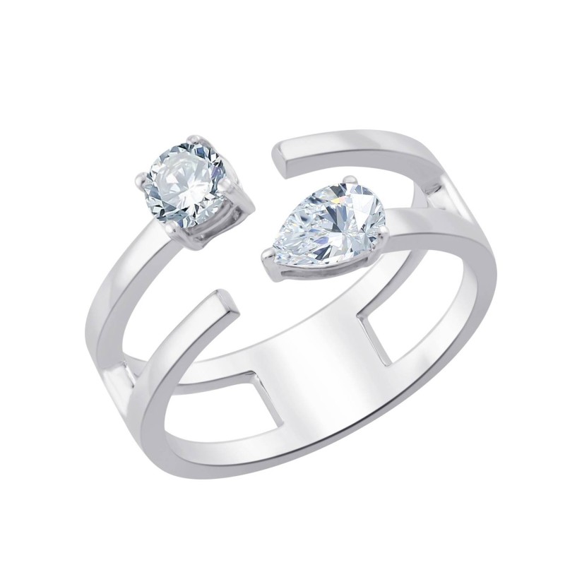 Bague toi et moi 3 griffes – 0