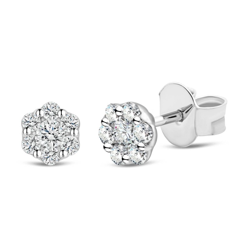 Boucles d'oreilles diamant 0.20 ct