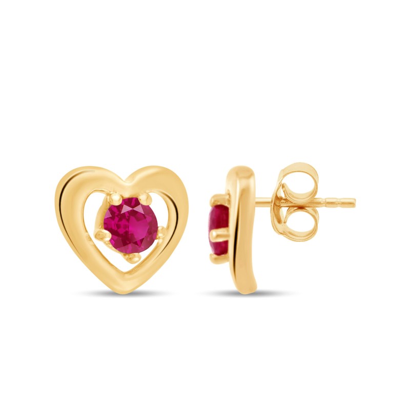 BOUCLES D'OREILLES RUBIS W7/E8