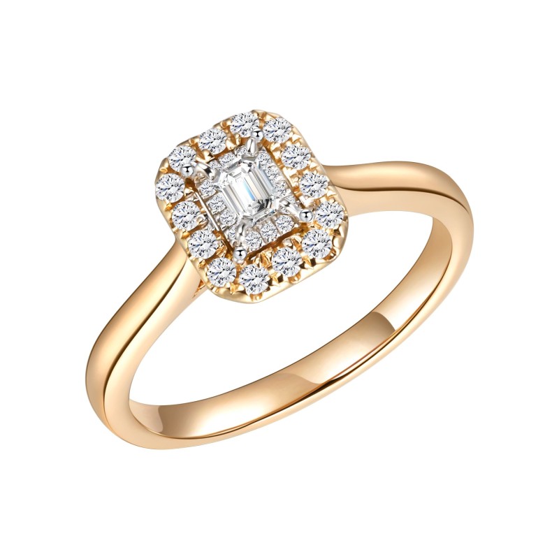BAGUE CAPRICE TAILLE EMERAUDE
